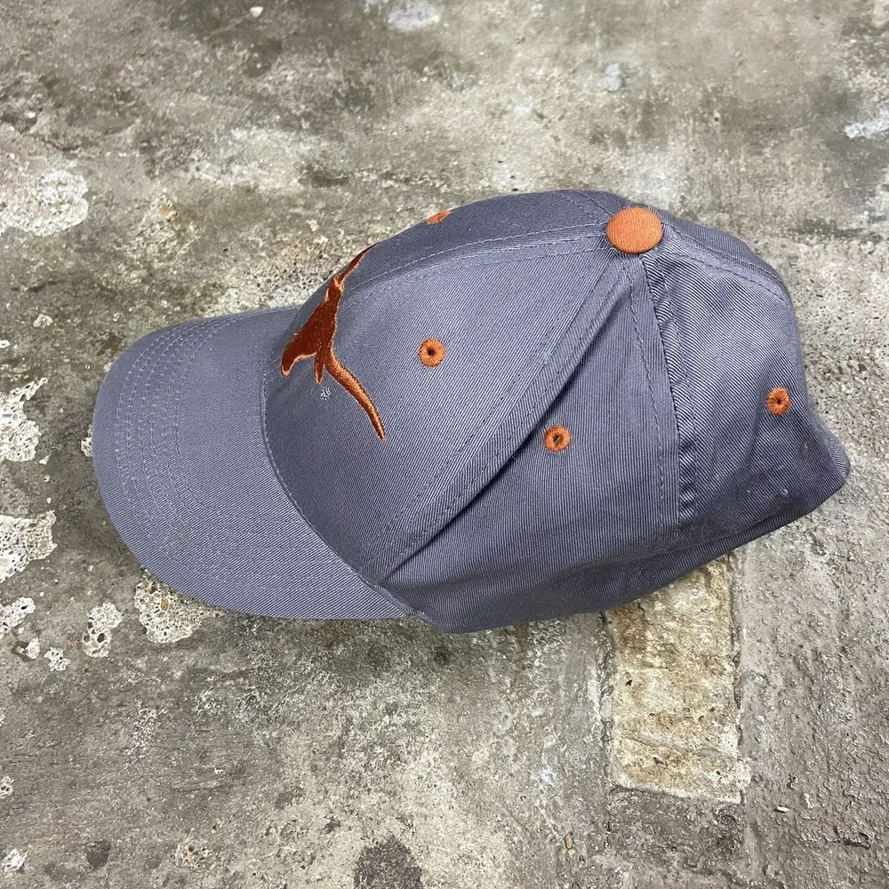 Texas Longhorns Cap Strap Back Adjustable Gray College NCAA Graphic